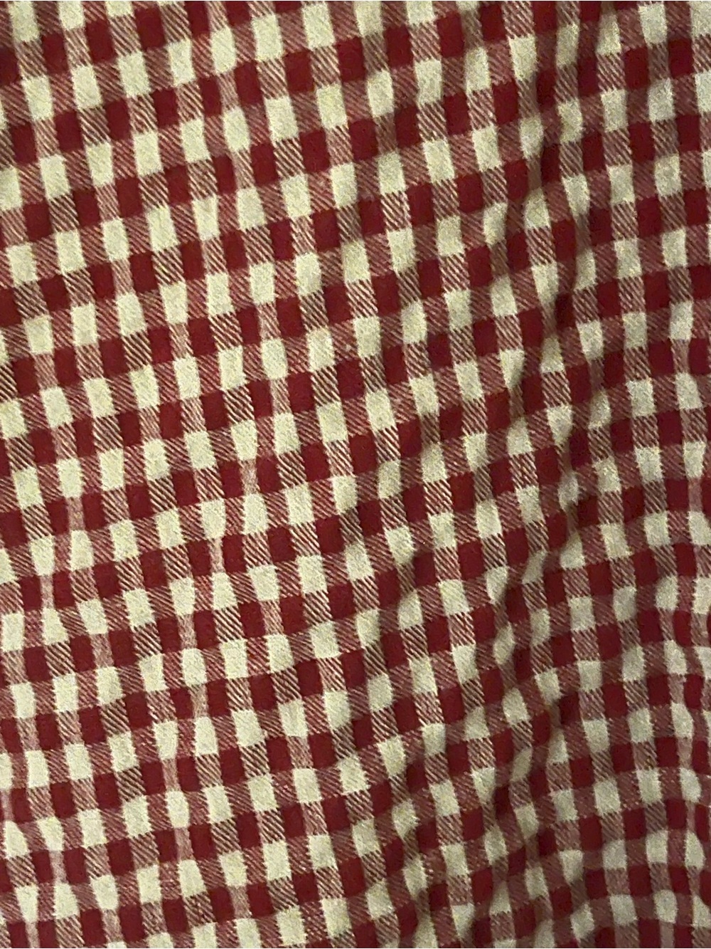 Vintage Handcrafted Red White Gingham Cotton Poplin Lace Layered Dress S-L - Picture 5 of 8